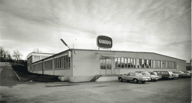The original factory premises of GUHDO post WW2 and before they relocated to a new building in Wermelskirchen, about 30 miles East of Remscheid.