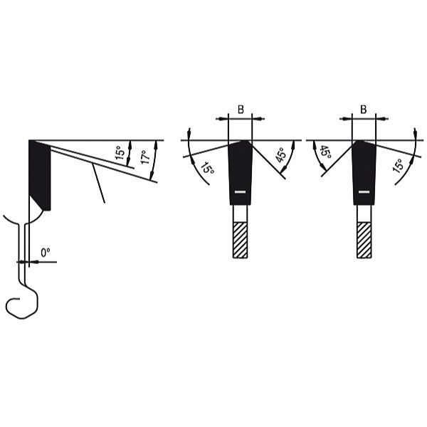 Modified Tooth Grind for cutting solid surface material