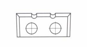 Replacement insert knife For Mortise Bit