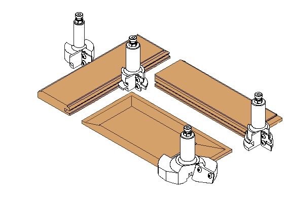3D rendered technical illustration of a cylindrical mechanical shaft component with flanged collar section, shown in light gray against a blue gradient background