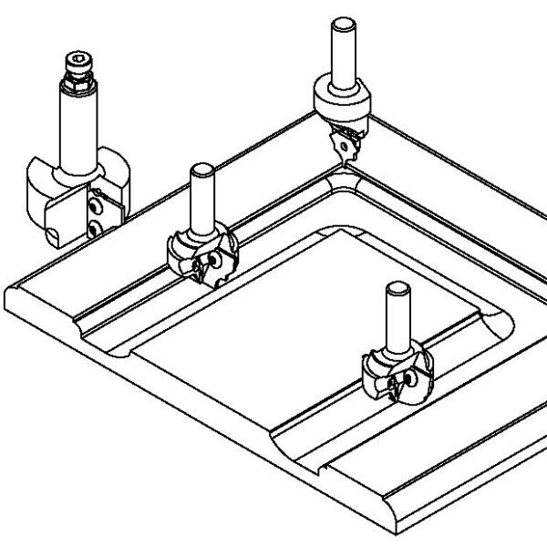 Insert Profile Cutters for MDF Cabinet Doors.