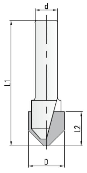 alucobond v-groove router bit