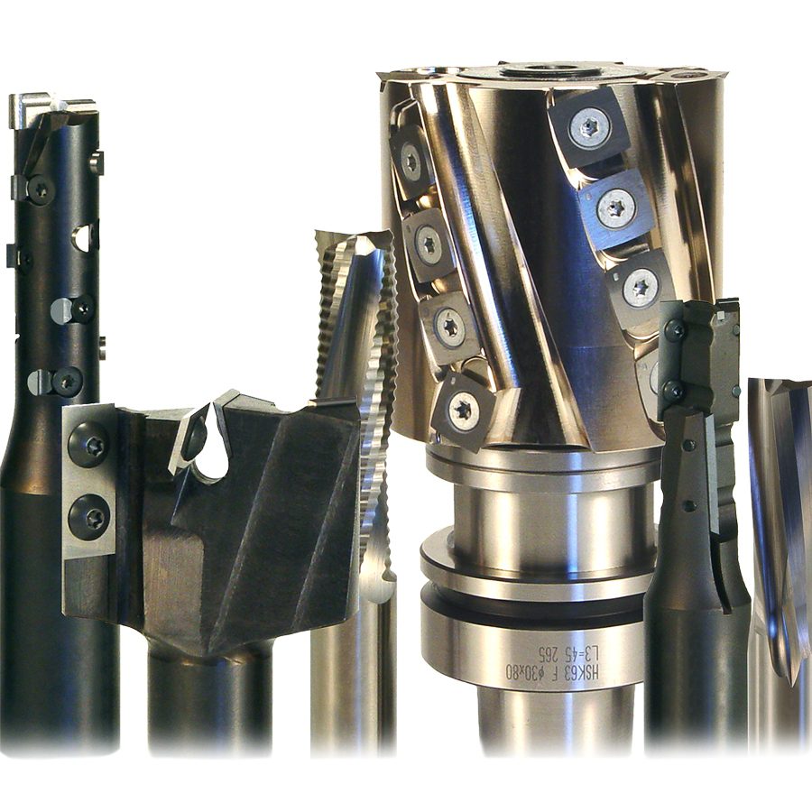 Metallic industrial robotic arm components with joints, connectors, and wiring on white background